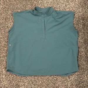 Figs Rafaela Oversized Scrub Top Moss Green